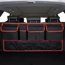 Universal Auto Car/SUV Organizer Trunk Back Seat Storage Bag - Plus Size Multifunctional Storage Net Pocket - For SUV Cars amagi