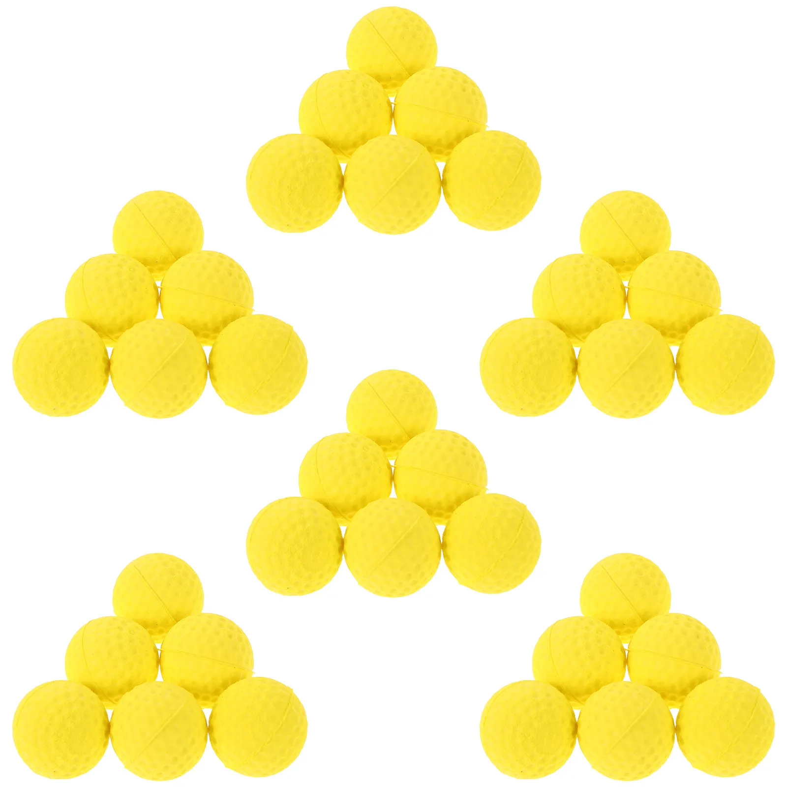 

50Pcs Yellow Eva Foam Golf Practice Balls Soft Bouncy for Kids Adults Indoor Outdoor Play Small Funny Ball Foam Balls Golf
