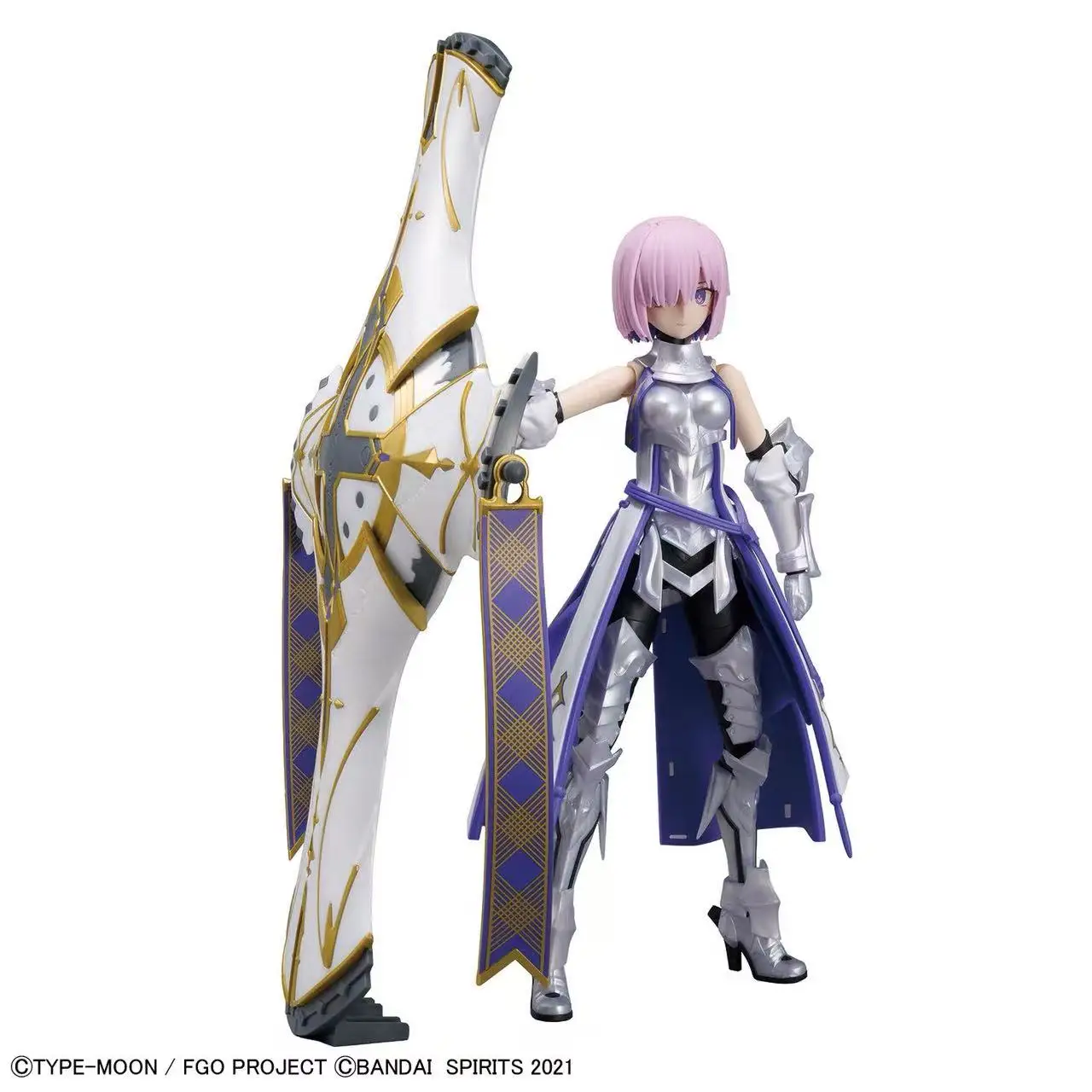 In Stock Original Bandai Mash Kyrielight Model Kit 15cm Fate Grand Order Anime Character Collectible Display Toy Desktop Gifts view 4