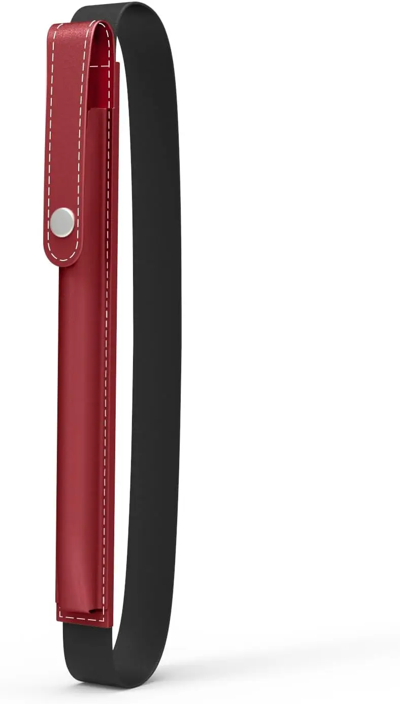 MoKo Pencil Holder for Apple Pencil Pro,1st/2nd Generation,USB-C,PU Leather iPad Pencils Sleeve Pouch with Buckle&Elastic Band