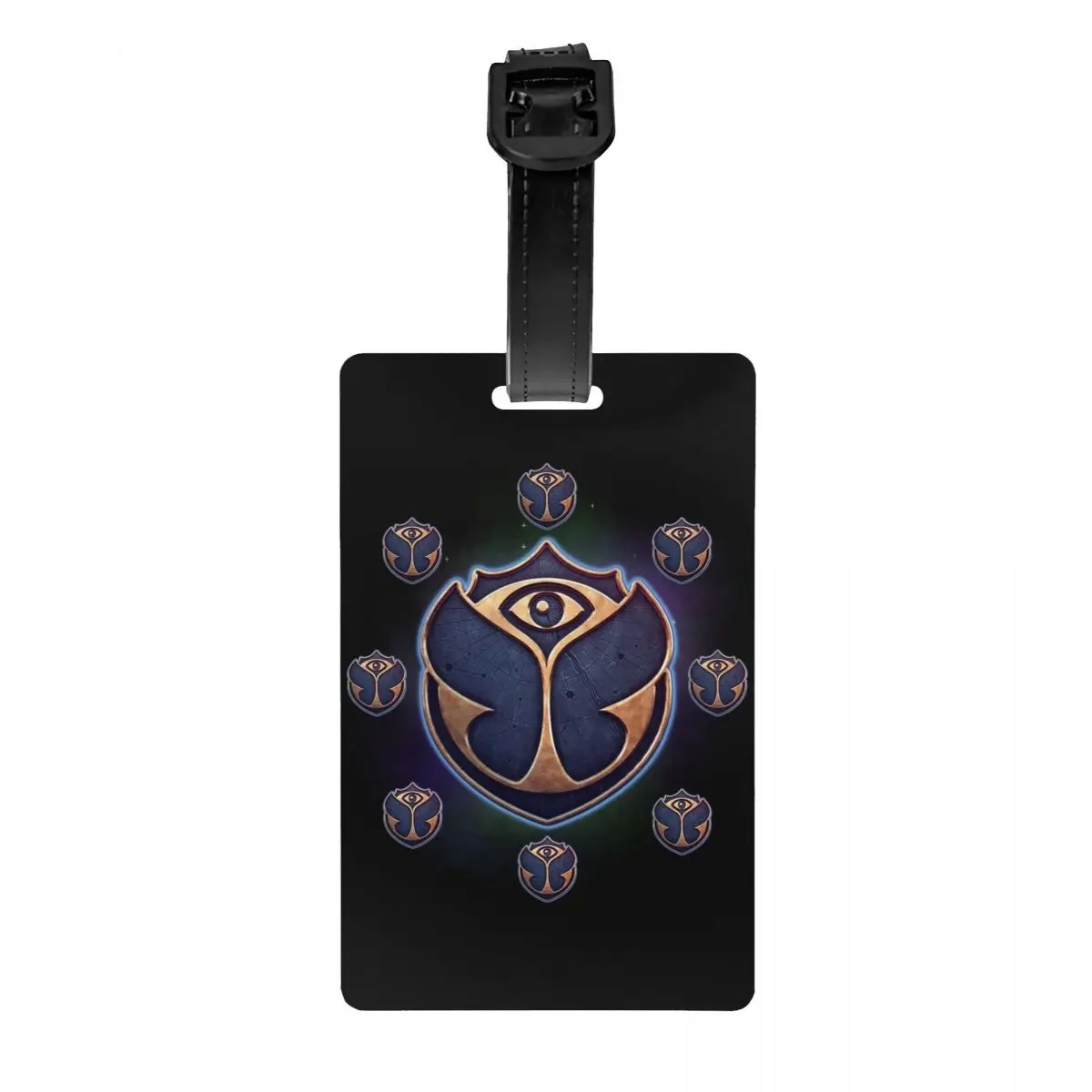 Custom Tomorrowland Luggage Tag for Travel Suitcase Belgian Electronic Dance Music Festival Privacy Cover Name ID Card