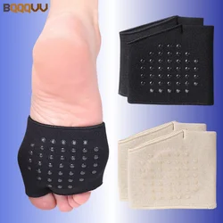 1Pair Metatarsal Sleeve Pads Half Toe Bunion Sole Forefoot Gel Pads Cushion Half Sock Prevent Calluses Blisters