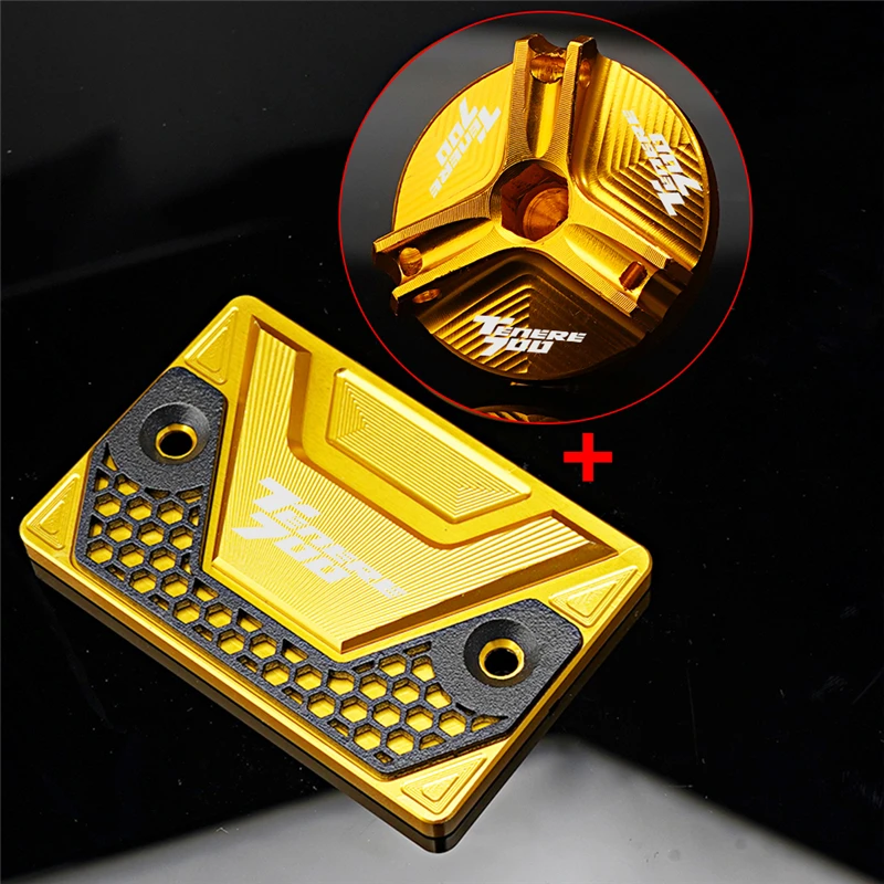 For Yamaha Tenere 700 TENERE700 T7 Rally World Raid 2018-2023 Motorcycle Front Brake Fluid Reservoir Cover Engine Oil Filler Cap