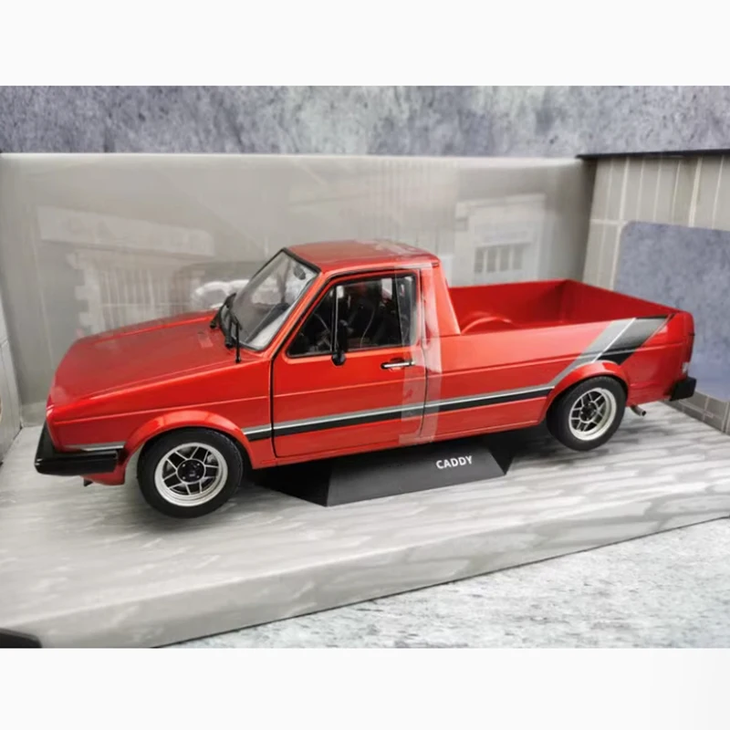 Diecast 1/18 Scale 1982 Caddy MK 1 Pickup Truck Simulation Alloy Car Model Collection Souvenir Display Static Ornaments Gifts