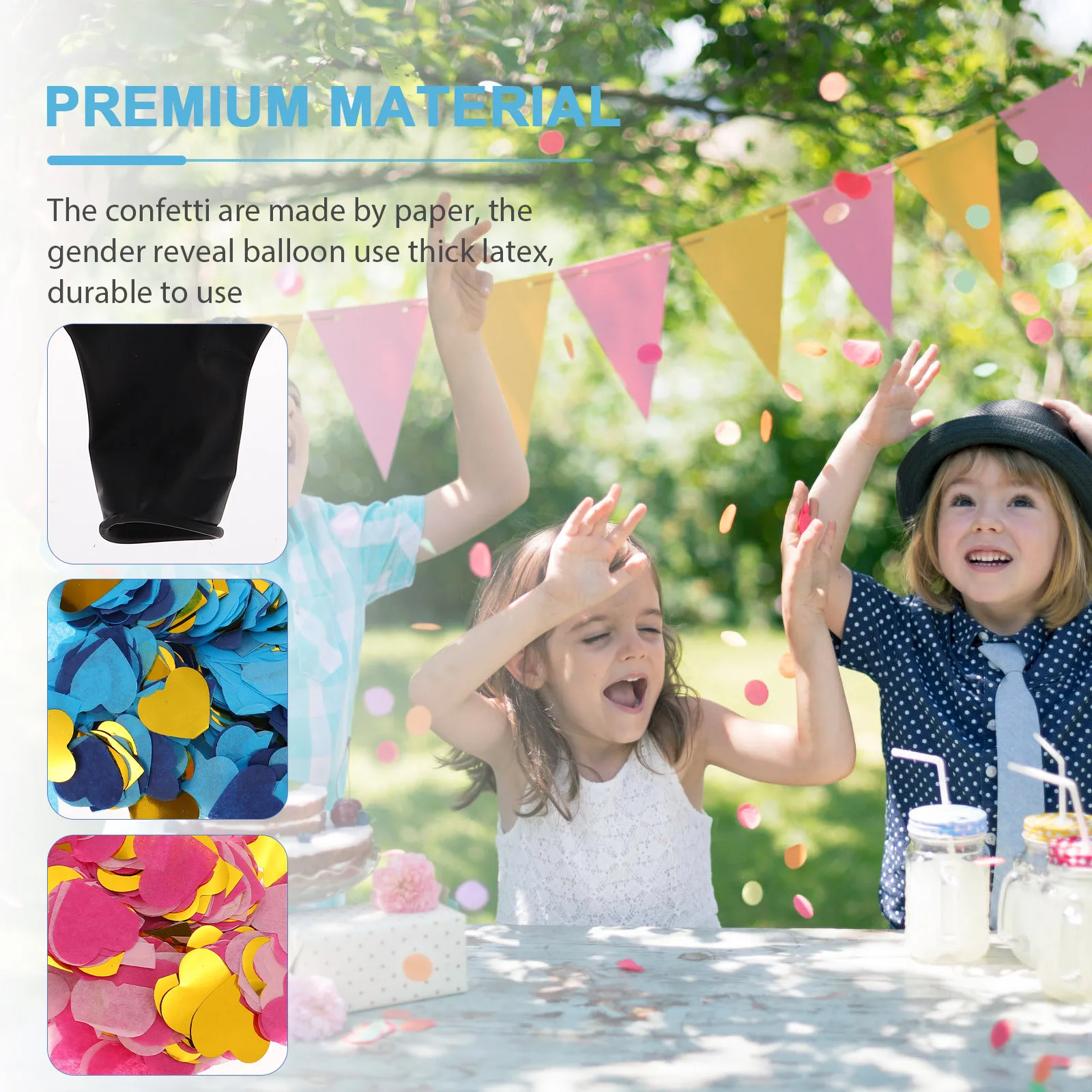 

1 set Gender Reveal Shower Boy Girl Balloons Latex Party Supplies for Baby Welcome Decoration