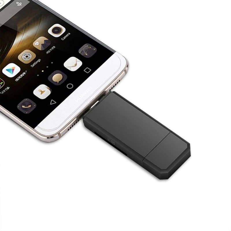 USB3.0 ประเภท C และ Micro USB 3 ใน 1 เครื่องอ่านการ์ด OTG USB Universal USB ความเร็วสูง TF/SD card Reader สำหรับโทรศัพท์สมาร์ทคอมพิวเตอร์ขายส่ง