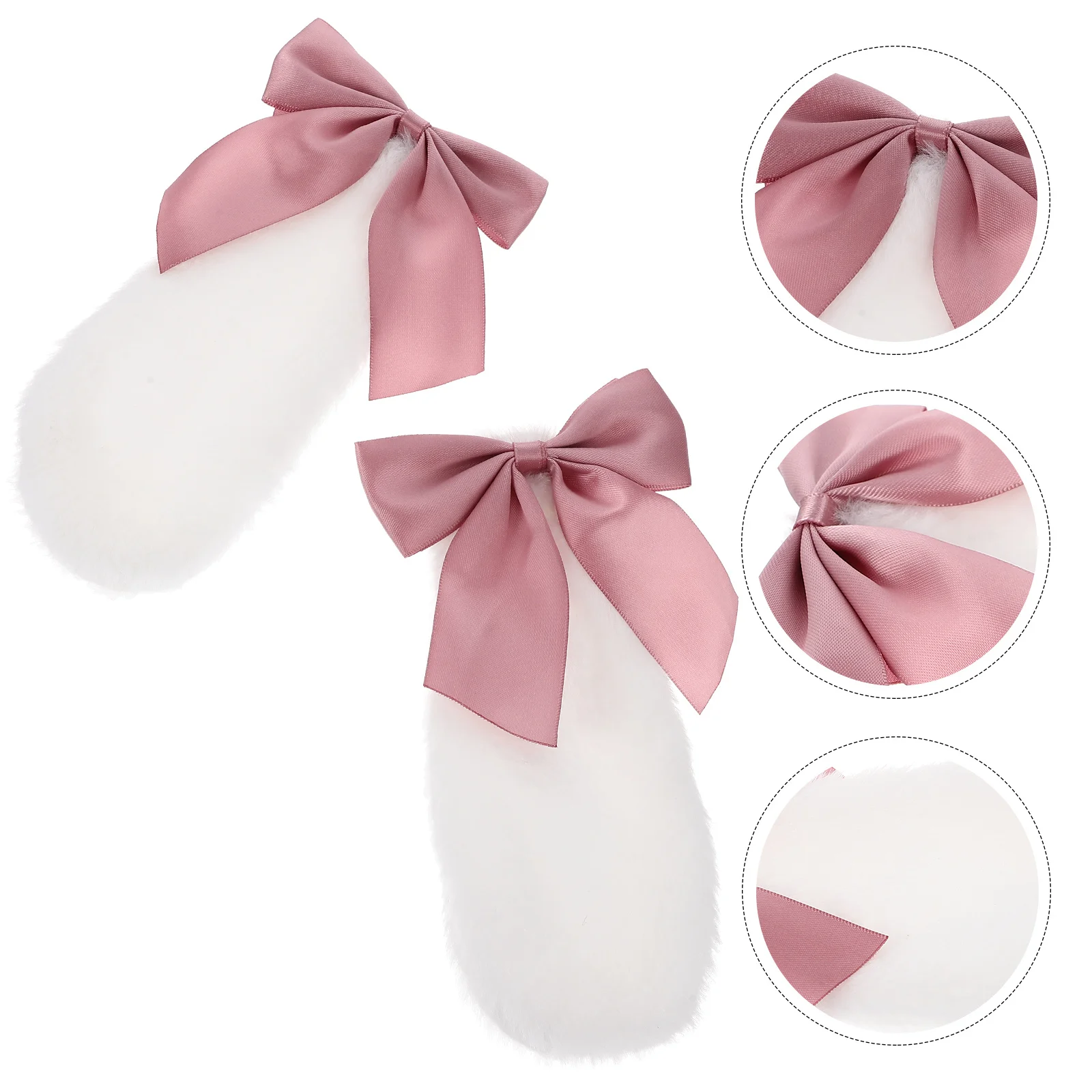 

1 Pair Rabbit Hair Clips Bunny Ear Barrettes For Hair Accessories Animal Ear Hairpins For Cosplay Party Lolita