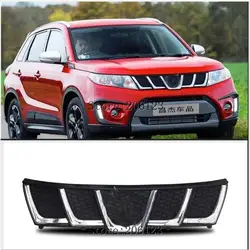 For Suzuki Vitara 2014 2015 2016 2017 2018 Car Front Bumper Chrome Front Upper Bumper Hood Radiator Grill Grille New