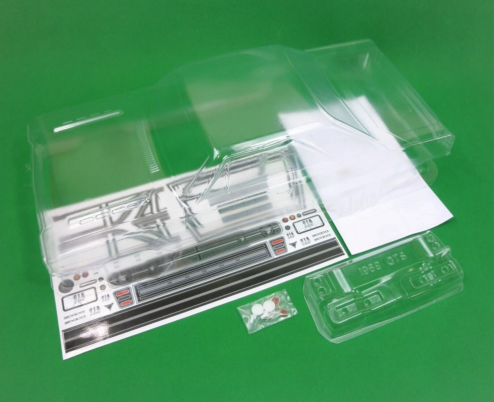 1/10 1968 Dart GTS Polycarbonate Clear RC Body Shell (257mm Wheelbase/200mm Width)