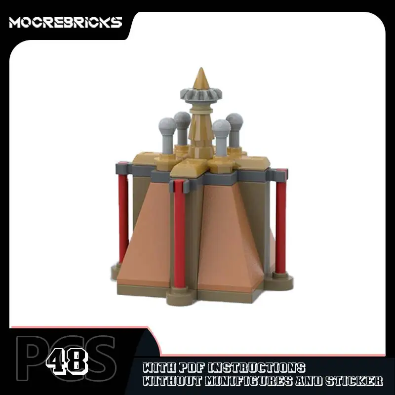 MOC Management Court and Jedi Temple Building Block Model Set Boys Girls Educational Toys