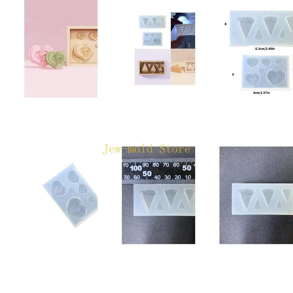 

C71B Soft Silicone Baking Mold for Resin Art Projects Handmade Jewelry Accessories