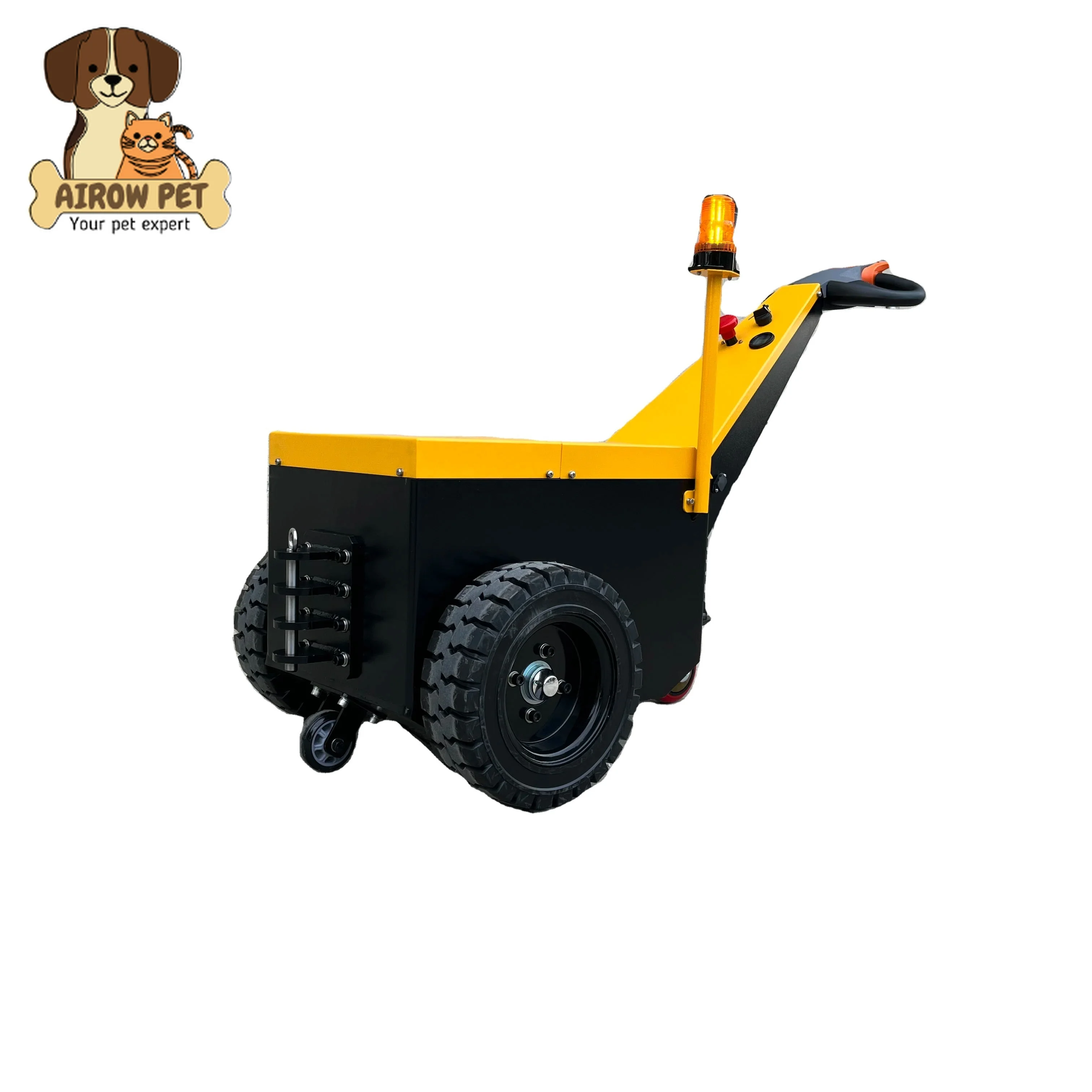 AIROW PET Factory Supply 3000-5000Kg Ride-on Electric Towing Tractor Battery Powered Electric Tow Tractor