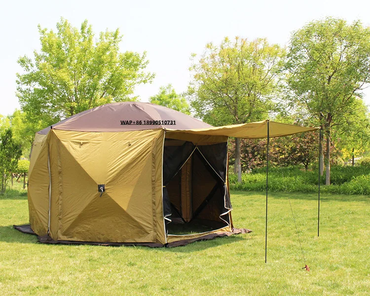 

Tent Outdoor Tourism Sunscreen Wild Camping Equipment Automatic Speed Open Thickened Double Layer Multi-person Tent