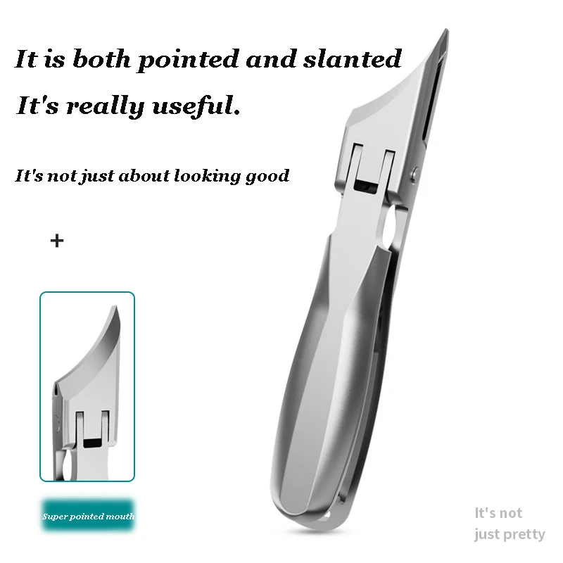 

Large-opening nail clippers, super-sharp slanted nail clippers, anti-splash, thick nail grooves, household nail clippers