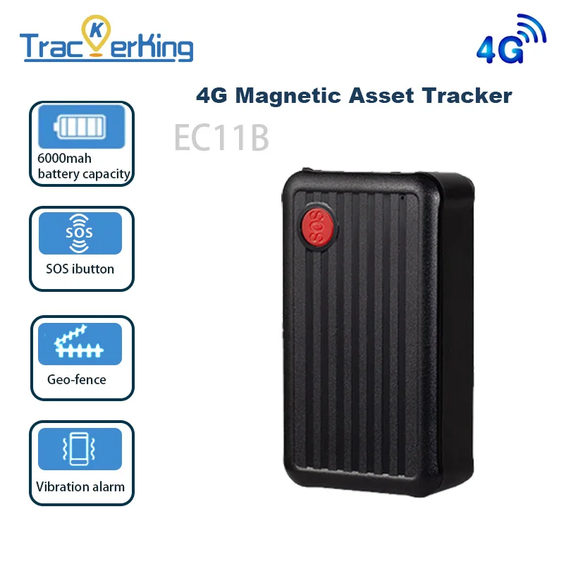 Car Tracker GPS Tracker Car TrackerKing EC11B 2G 4G Magnet 6000mAh GPS Tracker GPS Locator Vehicle PK TK915