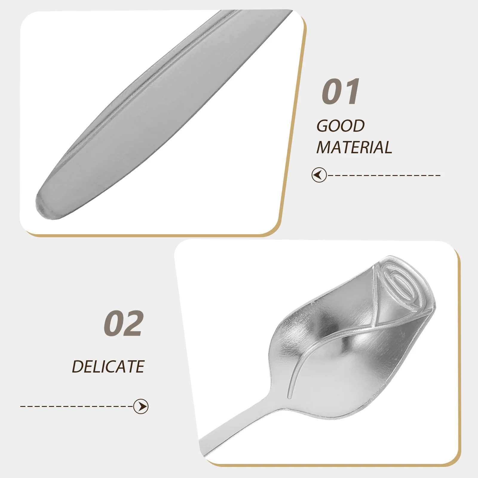 

3pcs Stainless Steel Rose Flower Spoon Coffee Stirring Spoon Dessert Spoons Mixing Spoons For Tea Ice Cream Honey Kitchen