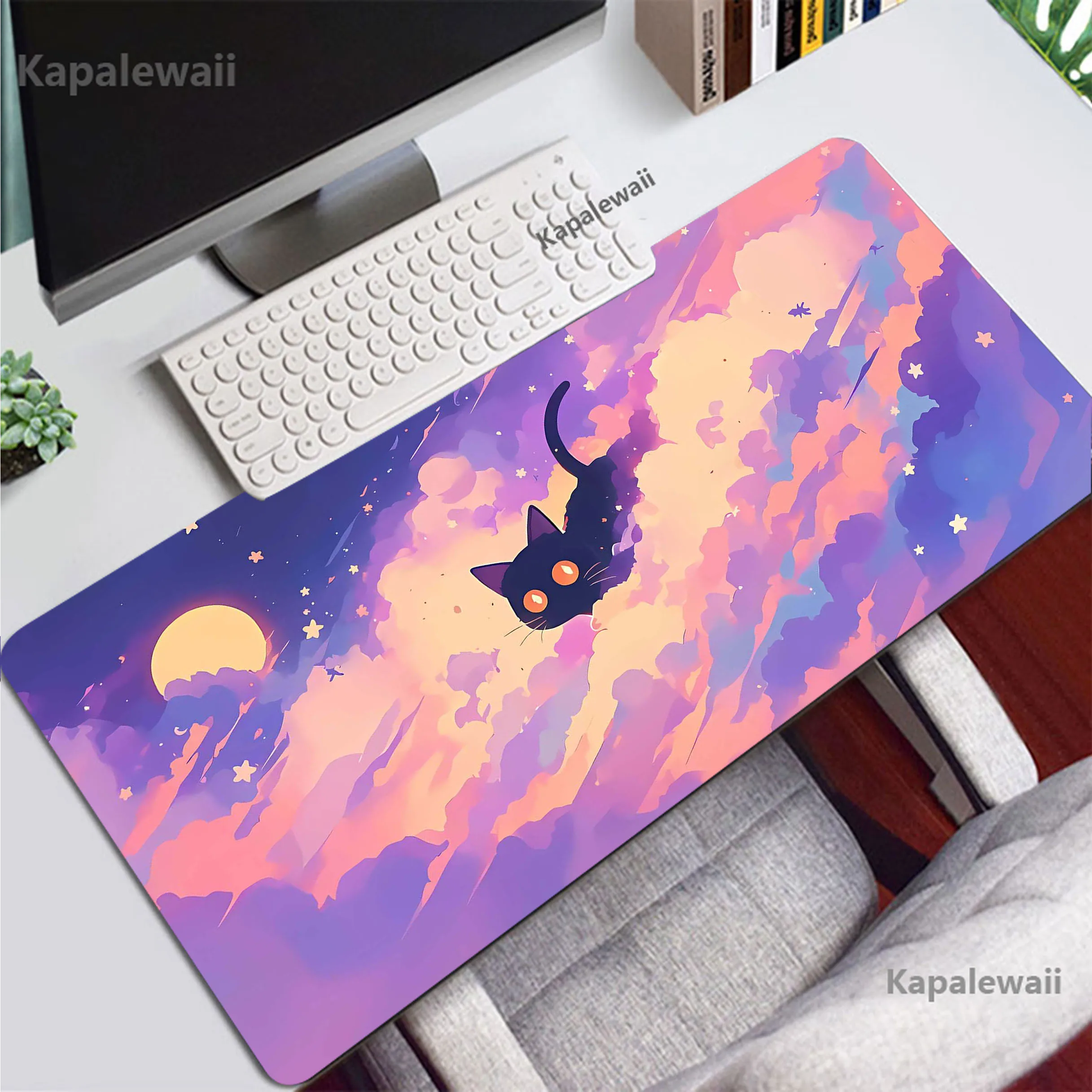 

Colorful Kawaii Cat Extended Mouse Pad Office Mousepad Gaming Speed Keyboard Pads Table Carpet Computer Gamer Desk Mat XXL