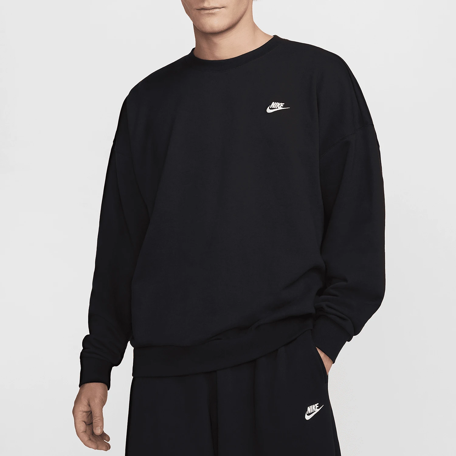 

Nike Authentic Current Season New Men's French Terry Round Neck Pullover Hoodie HJ1820-010