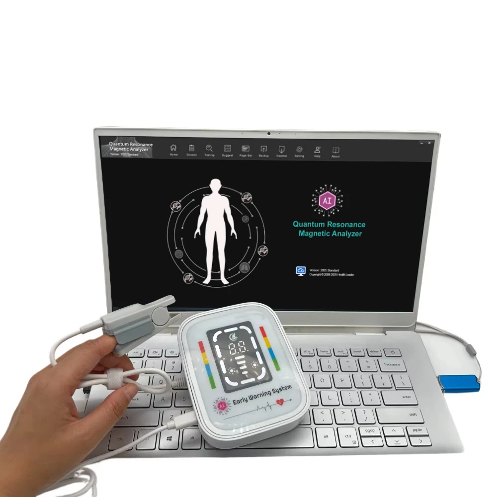 2025 Home Health Analyzer Finger Model Vitamin and Mineral Check 53 Report Quantum Magnetic Resonance Analysis