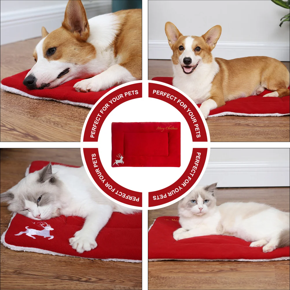 

Washable Pet Bed Dog Mat Beds Christmas Pillows for Mattress Sleeping Comfortable Mats