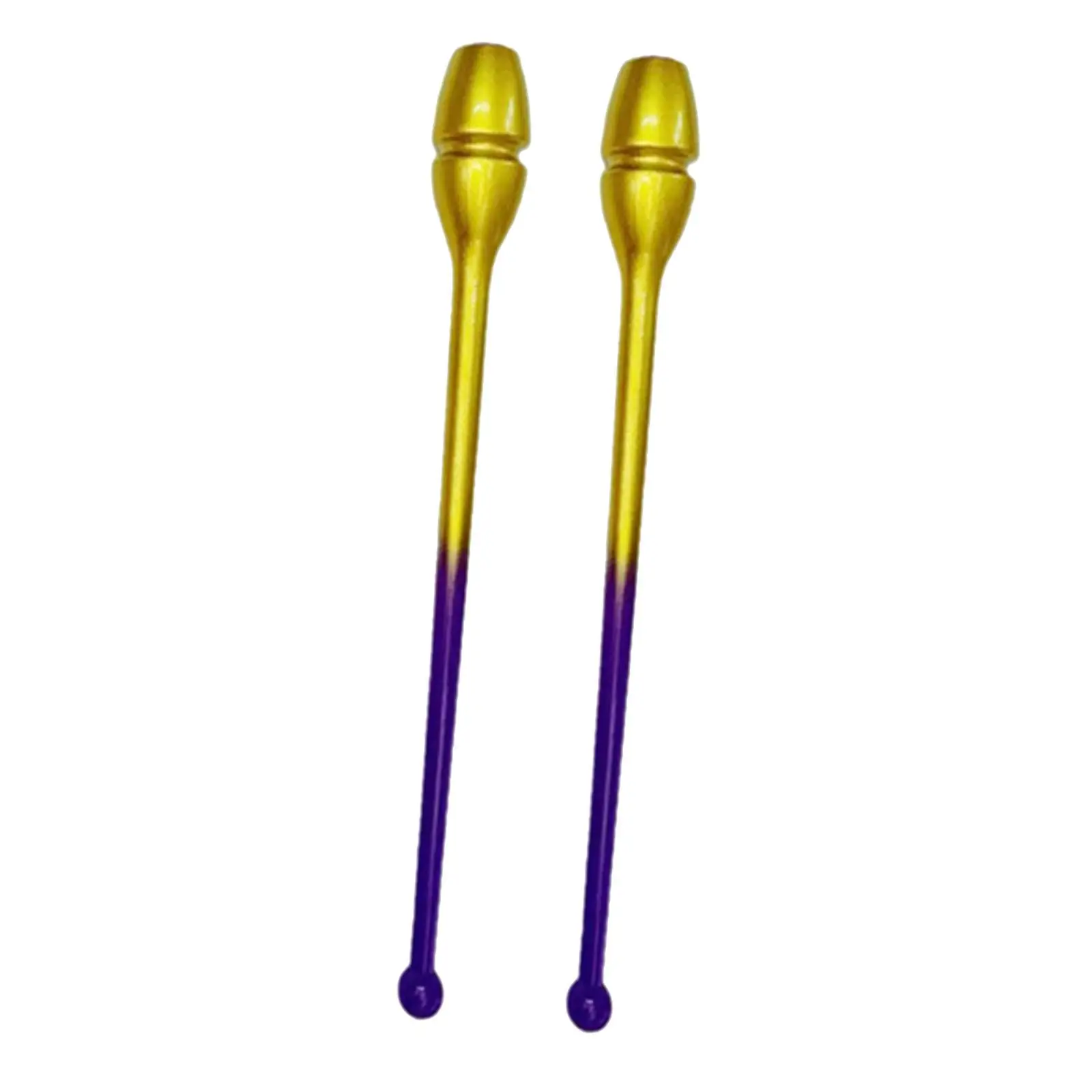 2Pcs Connectable Rhythmic Gymnastics Stick Clubs Professional, Practical, Dance Props for Stage Performance, Competition 35cm