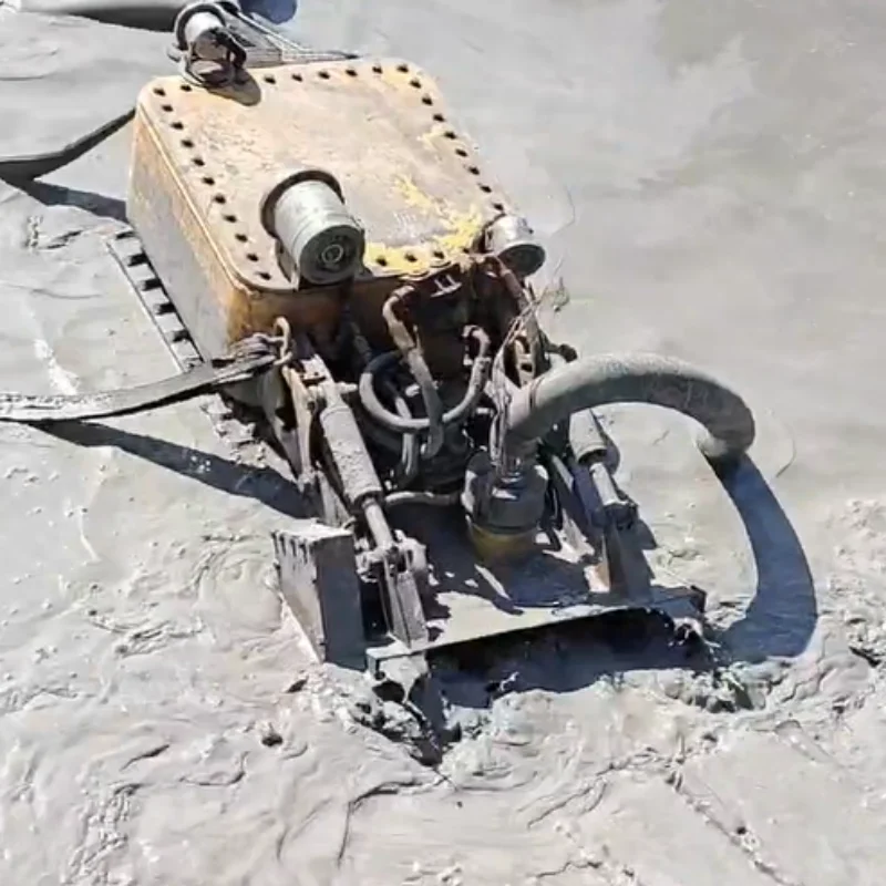 Remote Controlled Diesel Sludge Cleaner Robot for Lake Sewer Pipe Cleaning Sediment Cutter Suction Dredging