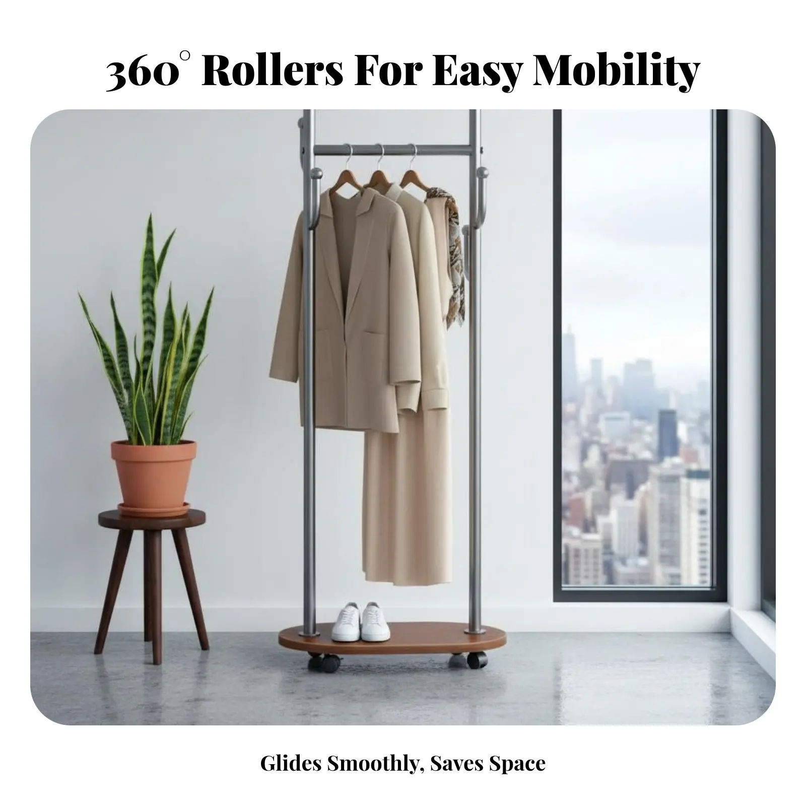 

Передвижная вешалка для одежды с полками: компактная, мобильная, легко собираемая, для студентов, прикроватная, для прихожей