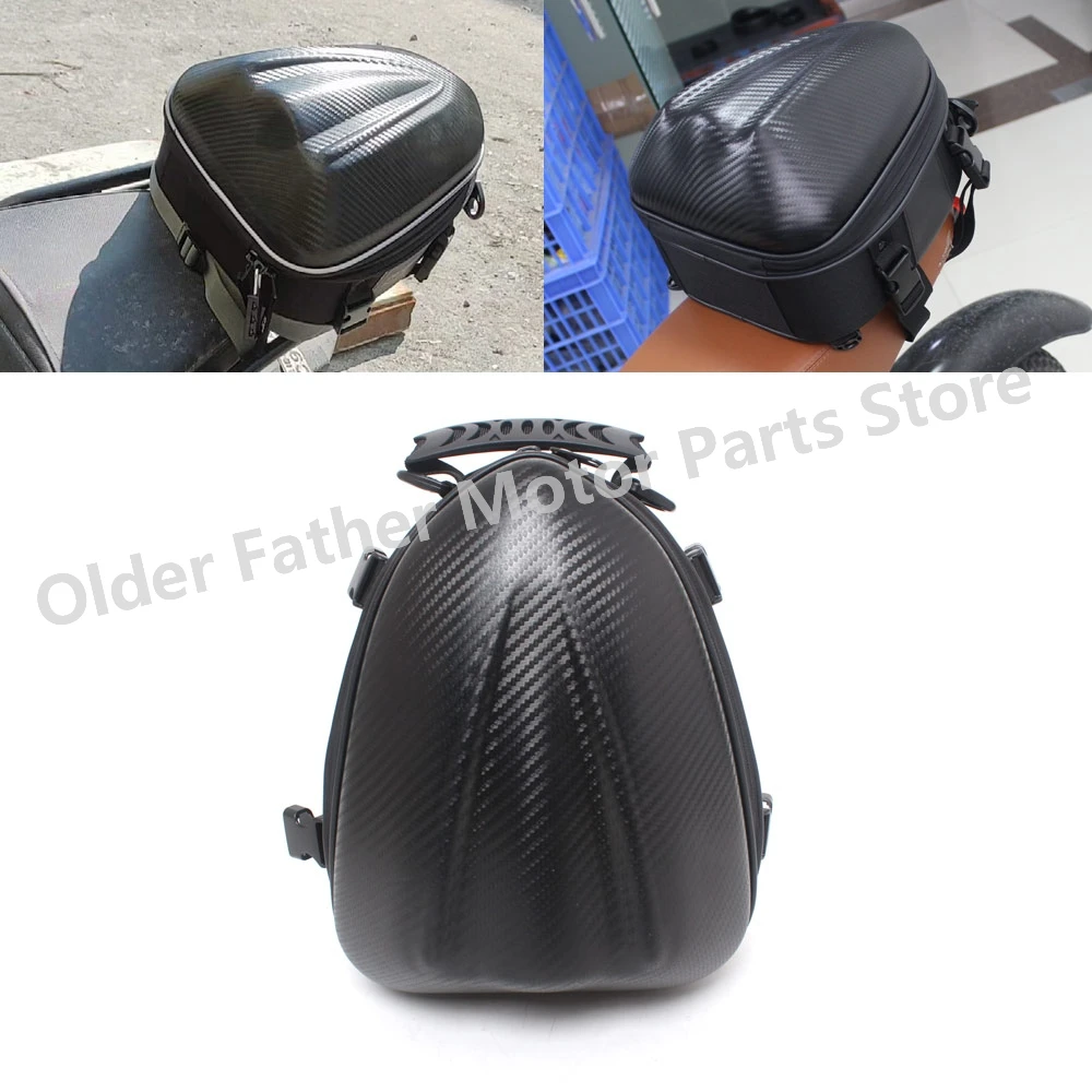 

Waterproof Motorcycle Rear Back Seat Bag Tail Bag Rainproof Saddlebag Motorbike Storage Luggage Helmet Bag Bag Rider Backpack