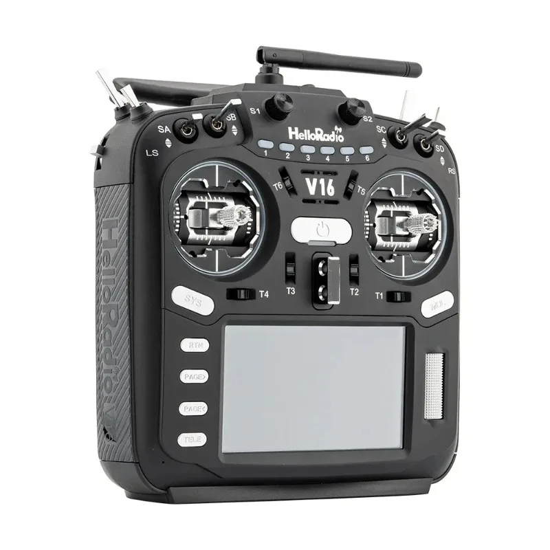 HelloRadio V16 PRO MAX ELRS 4in1 2.4 جيجا هرتز اليد اليسرى خنق ناقل موجات الراديو لطائرات السباق بدون طيار FPV طائرات RC نموذجية #2