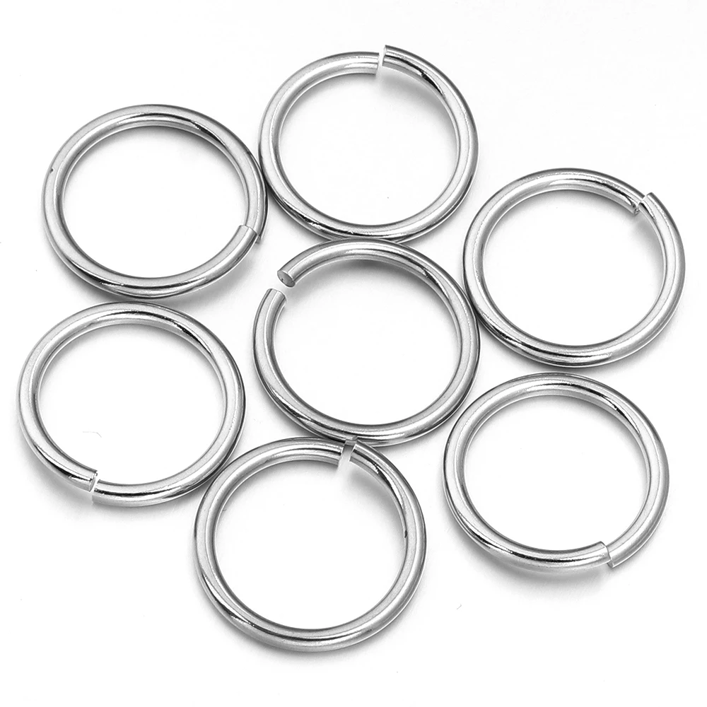 20Pcs Stainless Steel Split Ring Jump Rings for DIY