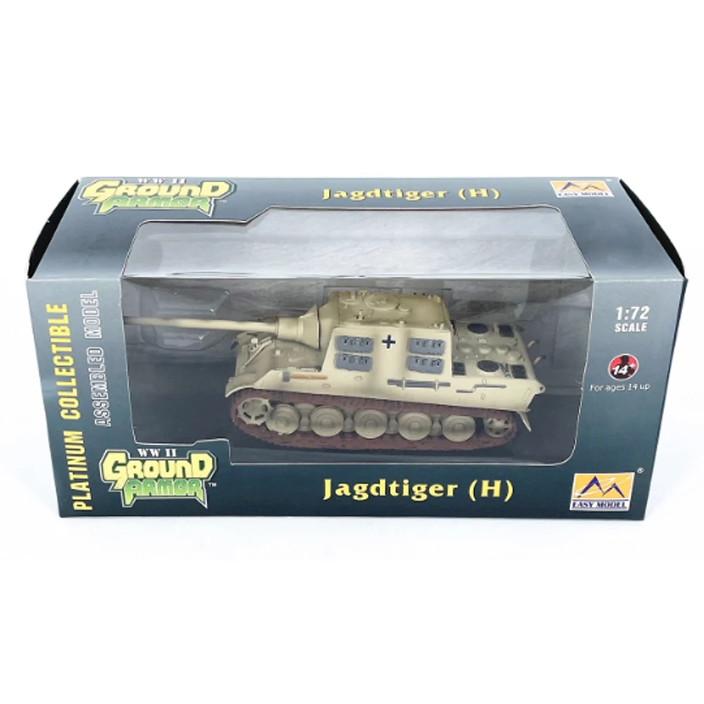

Easymodel 36105 1/72 Scale German Tiger Hunter Destroyer Tank Assembled Finished Military Model Static Plastic Toy