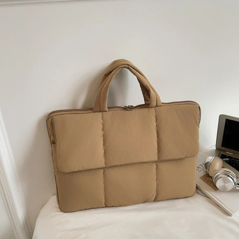 

Women Fashion Top Handle Bag Large Capacity Lightweight Laptop Bag Textured Casual and Simple Design Bag for Travel Work Commute