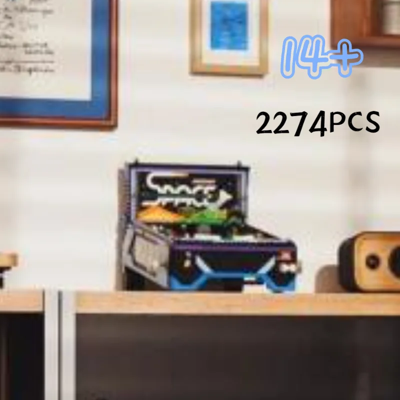 2026 New 2274PCS Building Blocks Icons Arcade Pinball Machine Building Set for Adults and Fans of Retro Game Desktop Decoration
