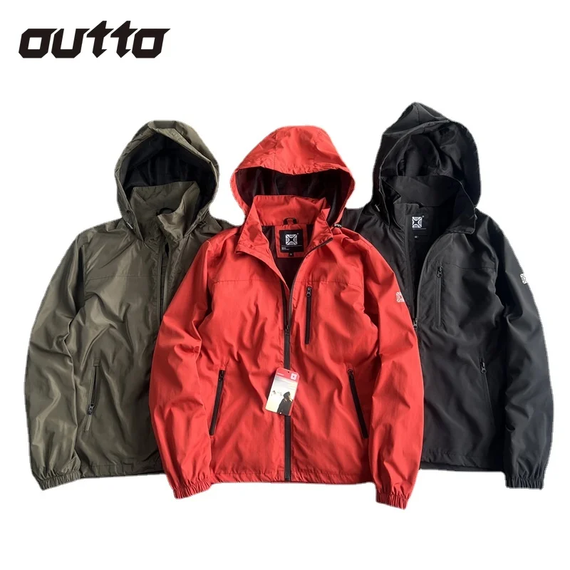 Men Windproof Hooded Jackets Multi-pockets Thin Breathable Charge Jacket Outdoor Hiking Climbing Camping Fishing Coats Male