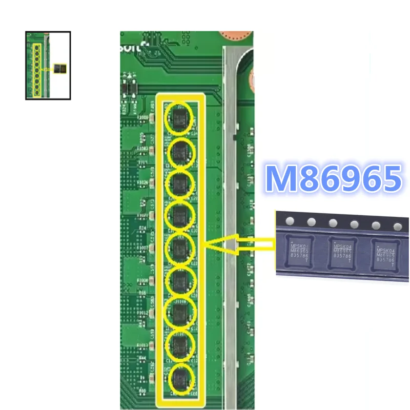 2PCS Original New For Xbox Series X U41 U52 U46 U48 U1000 U1001 U4 U55 U1013 Mosfet Chip IC M86965 Power Phase Modules