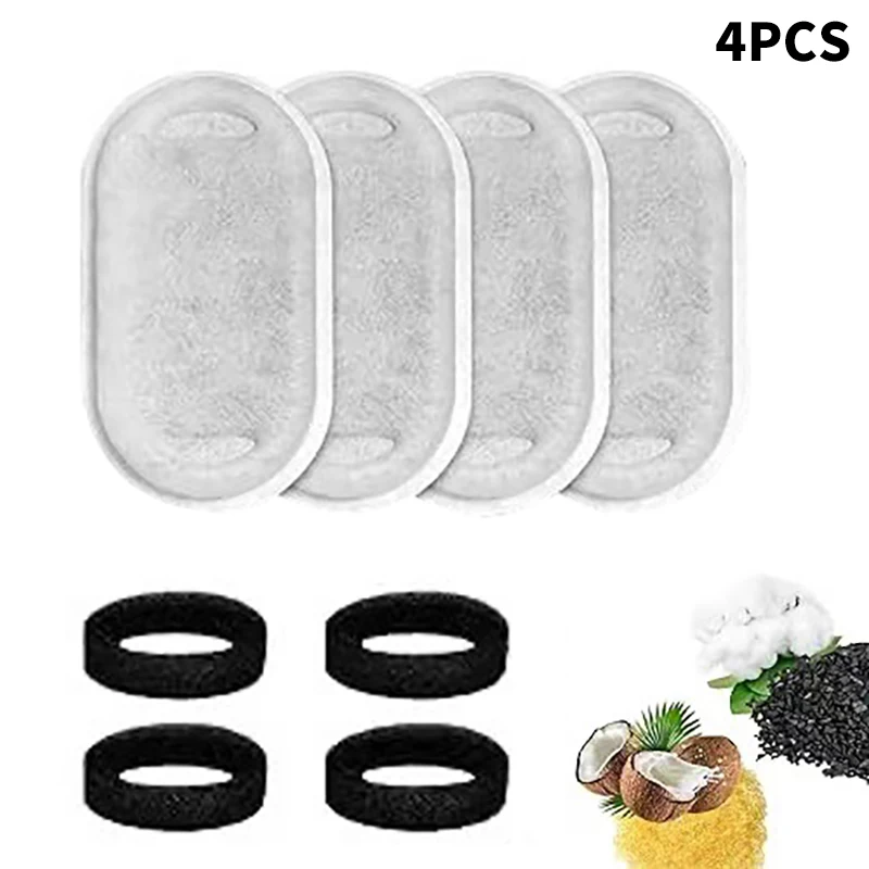 Replacement Filters For Cat Dog Water Fountain Stainless Steel Dispenser Feeders Pet Fountain Activated Carbon Replaced Filter