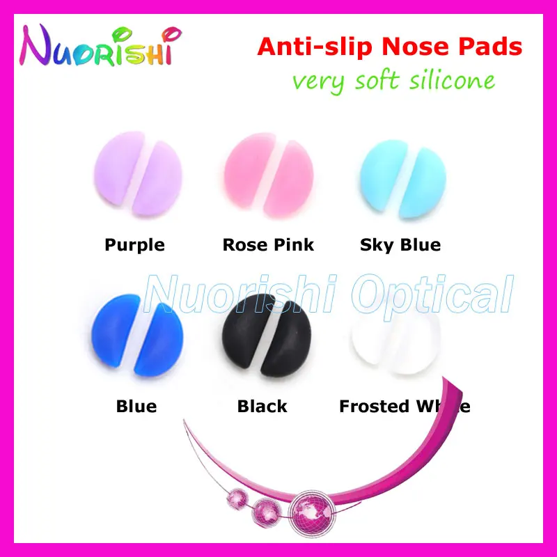 5 pairs T2340 Anti-slip Soft Silicone Push-on Nose Pads For Kids Acetate Glasses Accessories Free Shipping