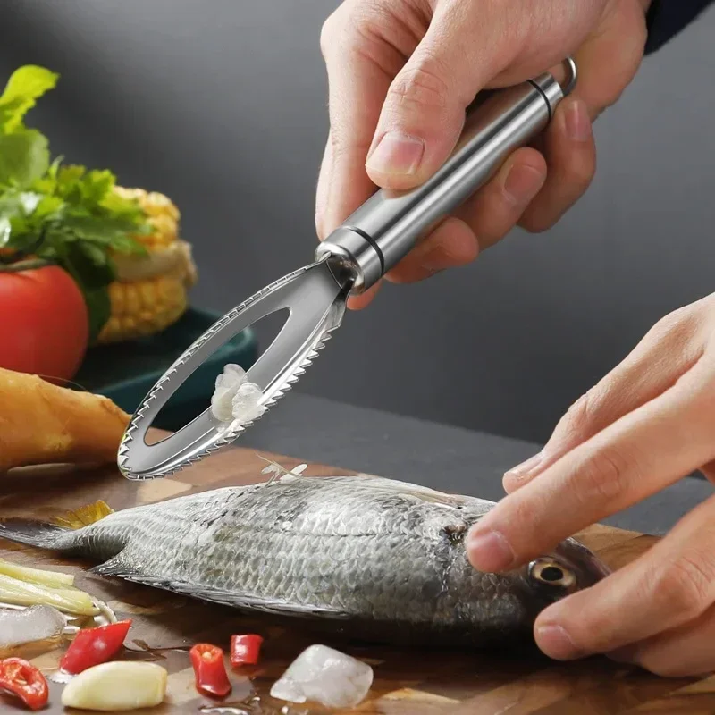 

Stainless Fish Scales Scraping Graters Fast cleaner Remove skin brush Cleaning Scraper Peeler Bone Scaler Tongs Tweezers Tool
