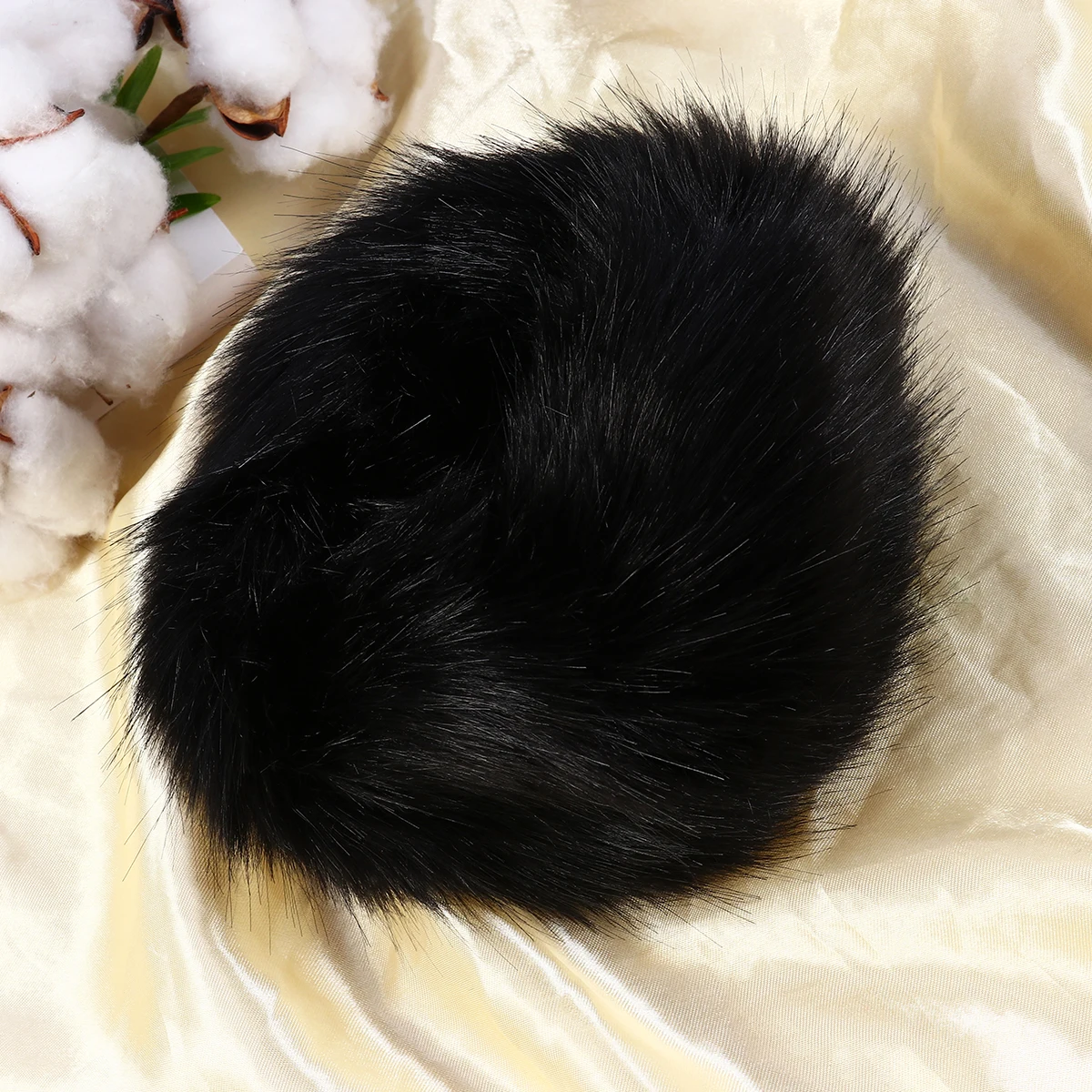 

1Pair Black Faux Cuff Warmers Elastic Wrist Bands Soft Arm Warmers for Women Party Outfits One Size Cuff Warmer