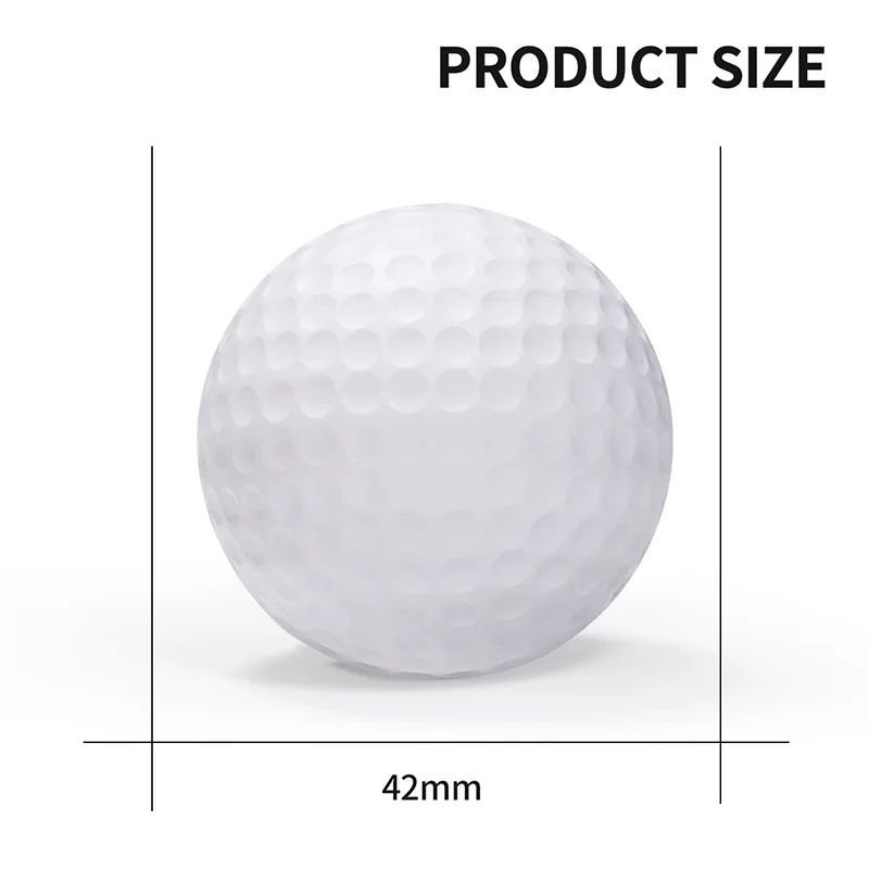 New Elastic Indoor Golf Soft Game Balls 42MM Golf PU Ball Training Practice Elastic Foam Golf Sponge Rubber Balls Capsules Aids