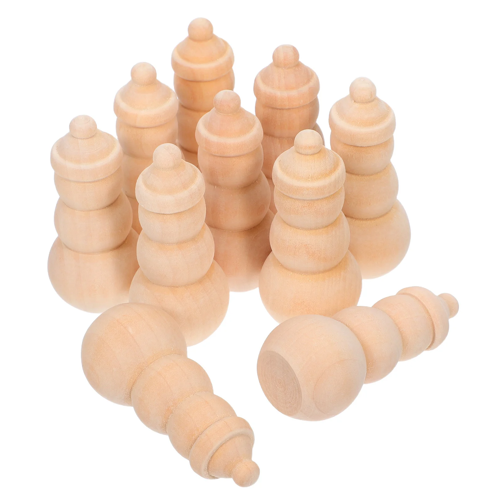 

10Pcs Unfinished Wooden Christmas Snowman Craft Kits Smooth Round Surface Easy to Decorate for Holiday Ornaments