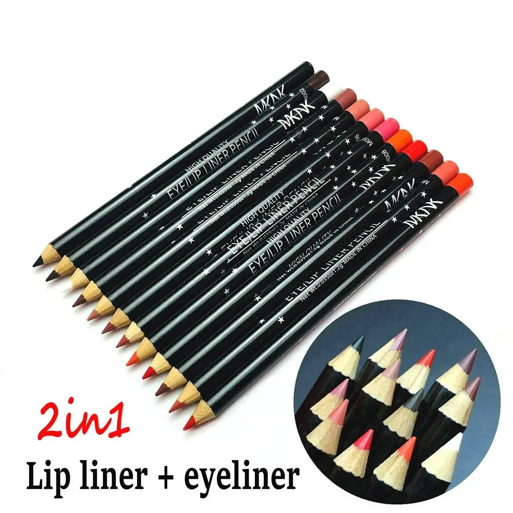 Jules Liner-Eyeliner multifonctionnel pour femmes et filles, maquillage des lèvres, cosmétique hydratant, imperméable, teinte, 12 couleurs par ensemble, 256 lèvres