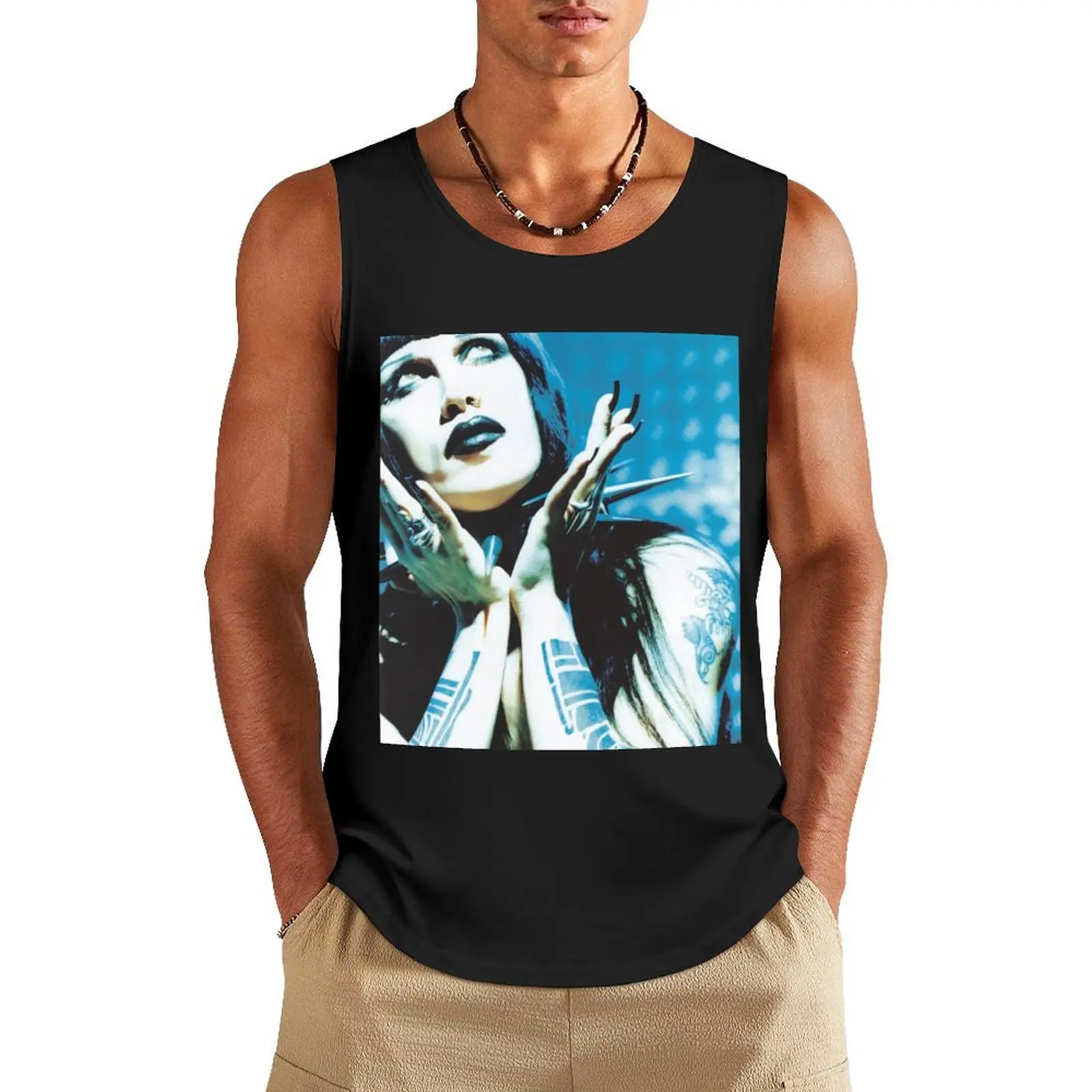 Pete Burns Tank Top Male vest sleeveless gym shirt man fitness Bodybuilding shirt Men's sleeveless gym shirts