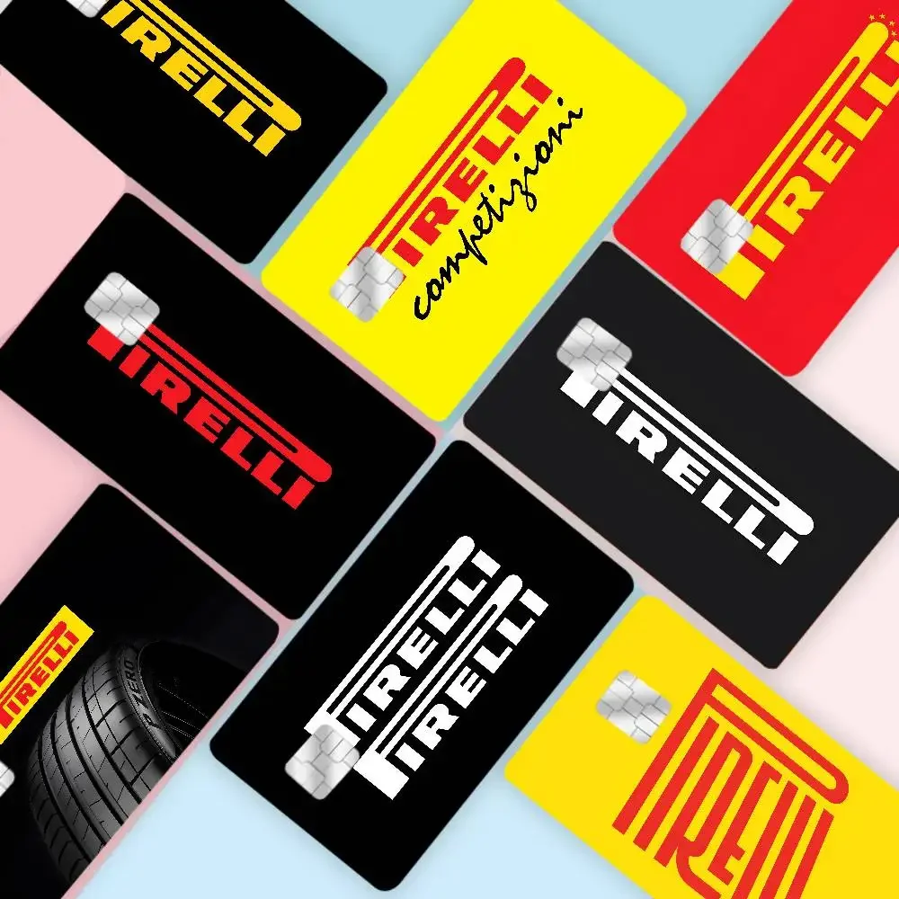 Pirel-lis Tires 2024 Anime Cartoon Skin Stickers Film Tape Case for Big Credit Debit Card Front Side