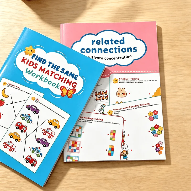 2 Books: Finding Similarities and Related Connections - Children's Attention and Logic Matching Workbook