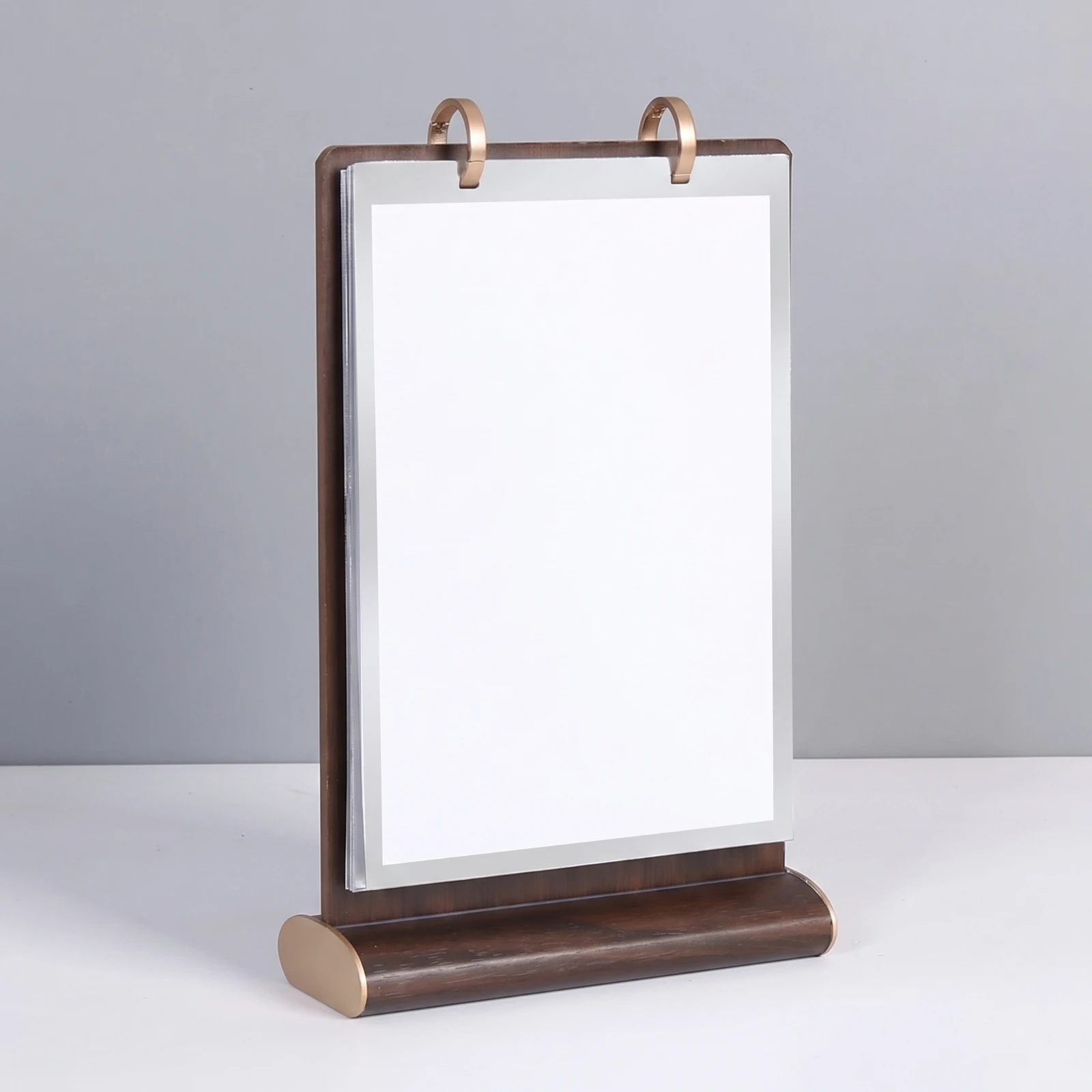 Flip Table Sign Upright Multi-Page Flip Sign Holder Desktop Display with Clear Pages Transparent Reusable for Restaurants