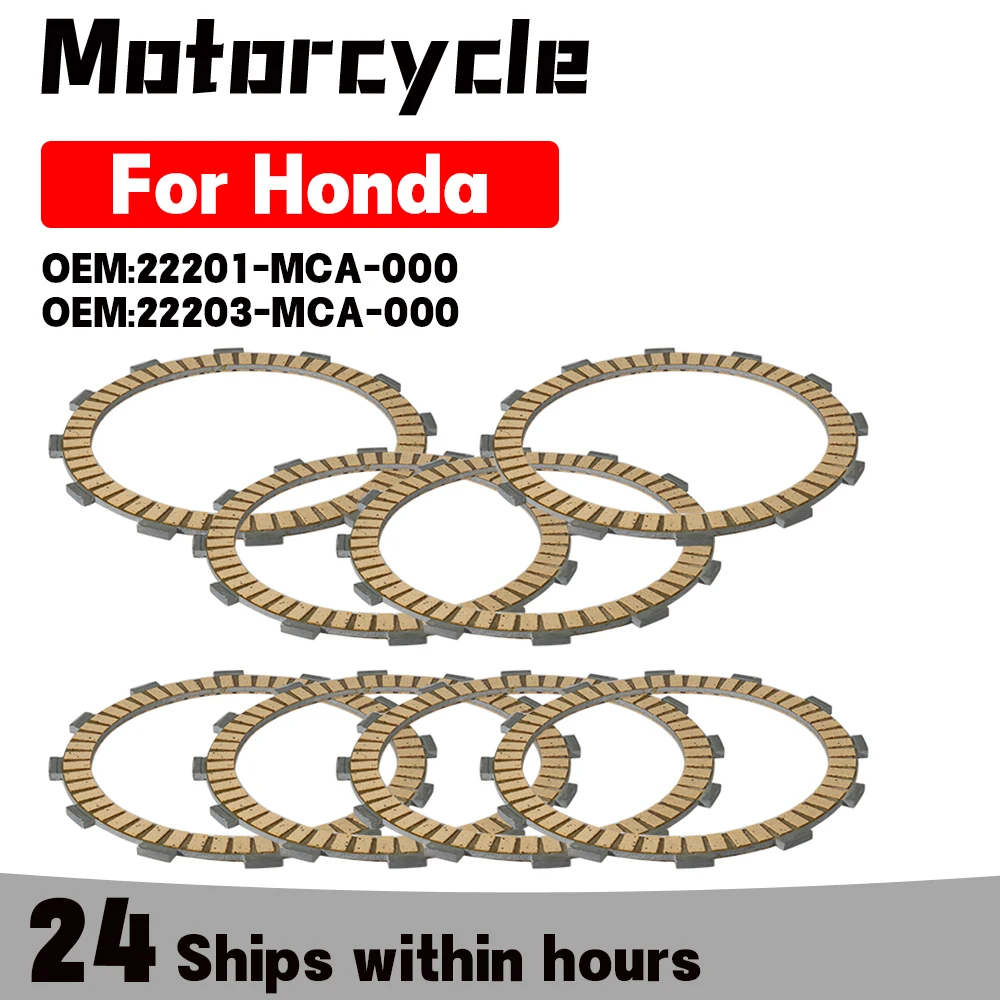 Motorcycle Clutch Piece Kit for Honda VTX1300 VTX1800 VT1300CR Stateline ABS VT1300CS Sabre OEM:22201-MCA-000 22203-MCA-000