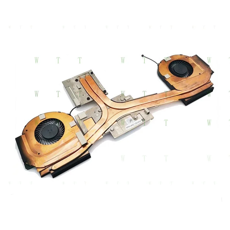 MM  New For Dell Precision M7740 7740 CPU GPU Cooling Fan With Heatsink NV-256 FHD64