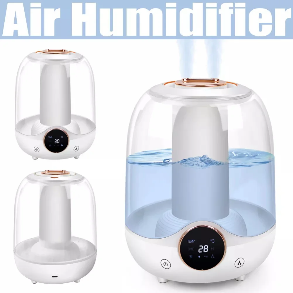 

1pcs Plastic 7 Color Bedroom 3L Quiet Cool Mist Air Humidifier With Night Light Noise Level 5V White 168x168x212mm Household