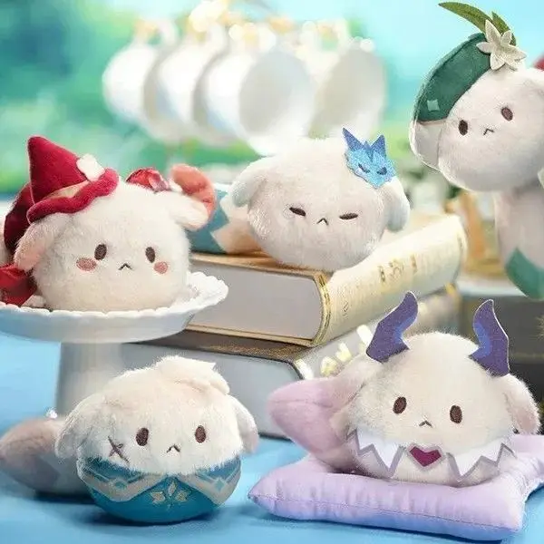 Genuine Genshin Impact Tea Party Companion Dodoco Plush Blind Box Cute Plushie Keychain Bag Decoration Gift for Girls Pre-order - view 5
